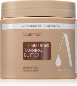 Мерцающий тонированный бальзам для тела Azure Tan, su blizgučiais 200 мл