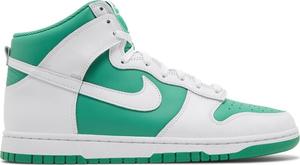 Кроссовки Dunk High 'White Stadium Green', зеленый