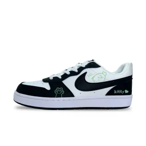 Nike Court Borough LOW RECRAFT нескользящие, устойчивые к истиранию, водонепроницаемые низкие кроссовки для скейтбординга green детские