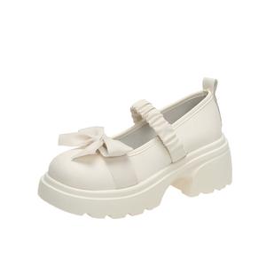 Туфли Мэри Джейн на платформе женские MXGM, Ecru
