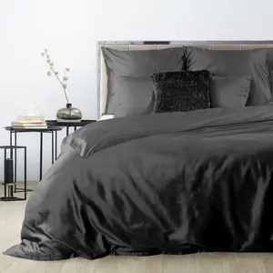 Комплект постельного белья DINA Black 220x200 см, 3 предмета: с 2 наволочками 70x80 см Eurofirany