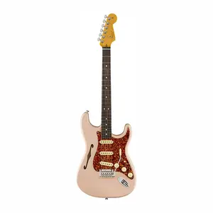 Fender LE American Pro II Stratocaster Thinline в цвете Shell Pink