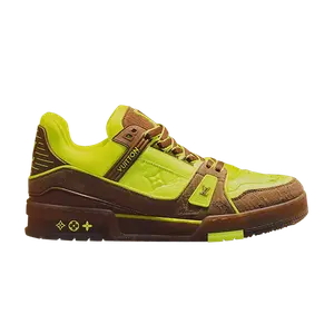 Кроссовки Louis Vuitton Trainer Yellow Monogram, желтый