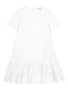 Dolce & Gabbana Kids поплиновое платье, белый