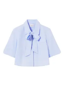 Рубашка с объемными рукавами Claudie Pierlot, синий