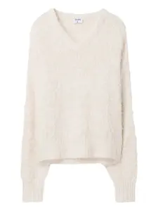 Свитер с V-образным вырезом Filippa K, белый