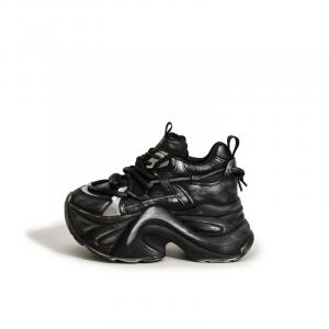 Женские кроссовки с мягкой подошвой и износостойким эффектом, увеличивающие рост Milan love song, Black