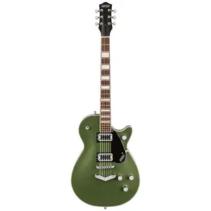 Электрогитара Gretsch Gretsch G5220 Electromatic Jet BT с одинарным вырезом, задним стоп-хвостом V-Stoptail, грифом из лавра, оливково-металлическая