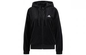 Бархатная куртка женская черная Adidas