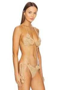 Верх бикини nora крючком Tularosa, коричневый