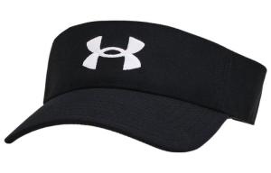 Under Armour Унисекс черная шапка с защитой от солнца из полиэстера и эластана, Black