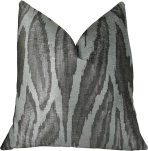 Plutus Brands Подушка Plutus Agate River ручной работы Gray Silver Ivory