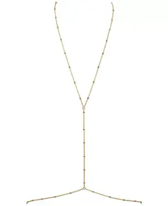 Изящная цепочка с бусинами, покрытая 18-каратным золотом Oma The Label, gold