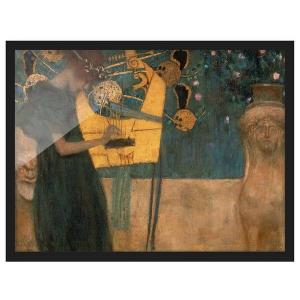 Картина Bilderwelten Gustav Klimt Die Musik I, зеленый