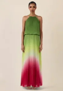 Макси-Платье langes Apart, Grün-Multicolor