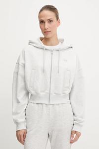 Хлопковая толстовка New Balance, серый