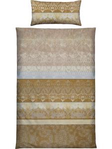 Роскошное фланелевое постельное белье бежевого цвета Erwin Müller, 200x220 см (80x80)