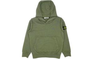 Толстовка детская Stone Island с карманом-кенгуру, зеленый
