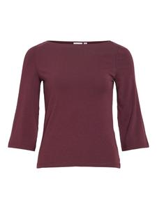 VILA Лонгслив 'VIEmilie' в цвете бургунди