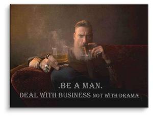 Картина на холсте ArtMind Be a man, 100x75x3 см, многоцветный