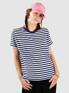 Футболка Urban Classics Regular Striped T-Shirt, white/darkblue