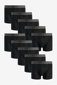Боксеры с А-образным вырезом из чистого хлопка Next, черный