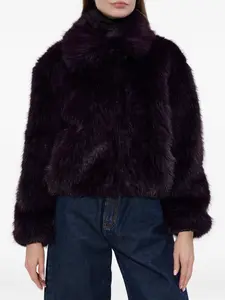 Куртка с воротником из искусственного меха Kate Spade, фиолетовый