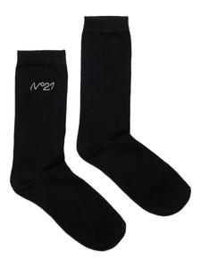 Nº21 Детские носки интарсической вязки Nº21 Kids, черный