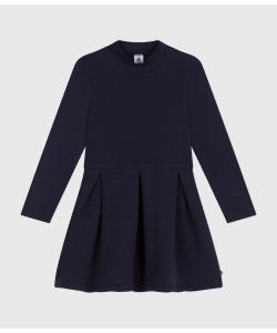 Платье с длинными рукавами и кубической стежкой