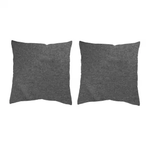 Наволочка LUCIO комплект из 2 шт. с наполнителем Home Wohnideen, антрацит