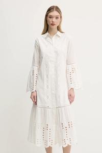 Хлопковое платье ORLEANS Desigual, белый