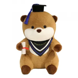 Очаровательный плюшевый костюм доктора для выпускного сезона, выдра, 25 см YUEZHILIAN, синий