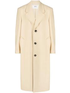 AMI Paris однобортное пальто, нейтральный