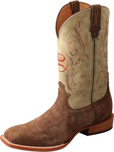 Ботинки Twisted X Men's 12 WS Toe Hooey - Западные с запряжкой, шоколадный