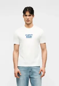 Оптовая продажа футболок с графической печатью Calvin Klein Jeans, Bright White