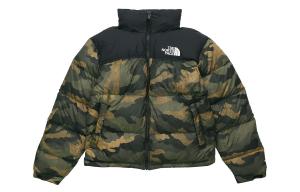 Коллекция 1996 года, пуховик унисекс, зеленый камуфляж The North Face, зеленый