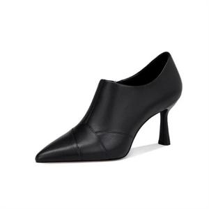 Женские туфли на тонком каблуке 7 см Jessica Sophia, черный (7cm)