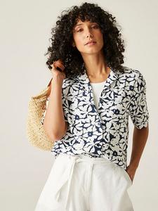 Блузка Regatta, белый/темно-синий