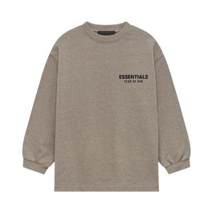 Футболка Fear of God Essentials Kids Jersey Long-Sleeve Tee, Heather Grey