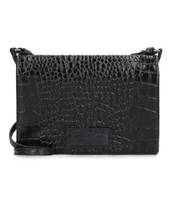 Сумка через плечо с тиснением под крокодила Mm6 Maison Margiela, черный