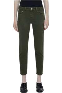 Укороченные джинсы Baker средней посадки цвета «Травяной зеленый» CLOSED
