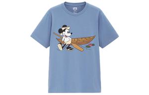 Футболка Disney X Disney Co-brand, унисекс, небесно-голубая Uniqlo, голубой