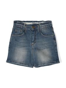 Golden Goose Kids джинсовые шорты с завышенной талией, синий