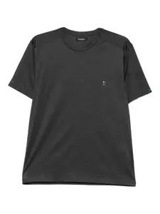 Футболка с вышивкой Stefano Ricci, серый