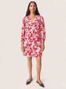 Мини-платье-туника с цветочным принтом от oline Soaked In Luxury, цвет Salsa/White
