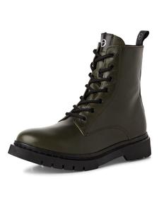 Tamaris Ботильоны на шнуровке оливкового цвета