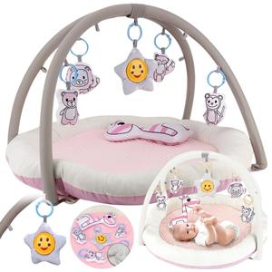 Интерактивный развивающий коврик для малышей с повязкой на голову и игрушками, Розовый 0+ Bounn