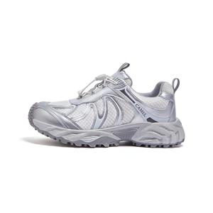 CAMEL Износостойкие и легкие низкие массивные кроссовки женские Silver/White, цвет Silver/White
