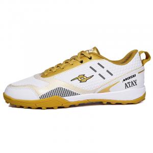 ATAY Футбольные бутсы мужские низкие, цвет белый, золотой, красный, черный, неоново-желтый, темно-синий, неоново-желтый