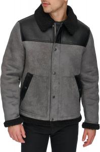 Мужская куртка Levi's из искусственной овчины Levi's из смешанной ткани, Charcoal